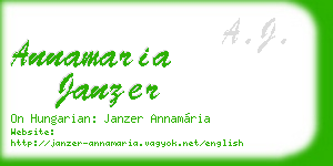 annamaria janzer business card